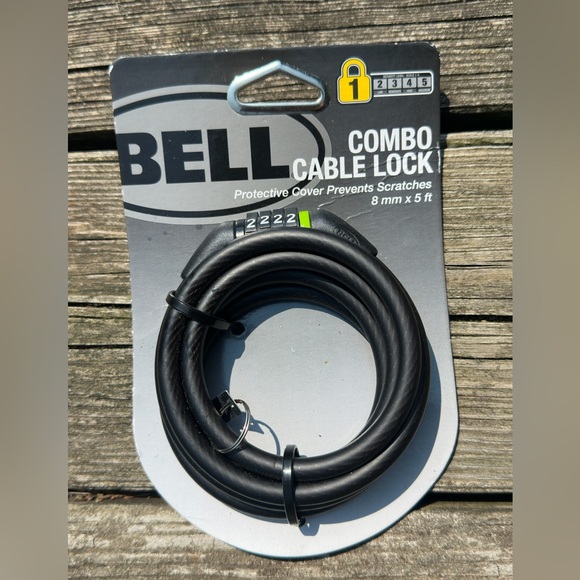 Bell Sports,Inc. Combo Cable Lock 8 mmx5 ft - Picture 1 of 3